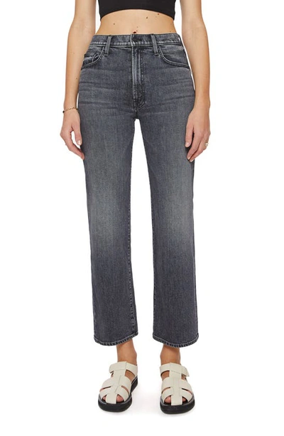 Shop Mother The Rambler Flood High Waist Relaxed Straight Leg Jeans In Outta Sight
