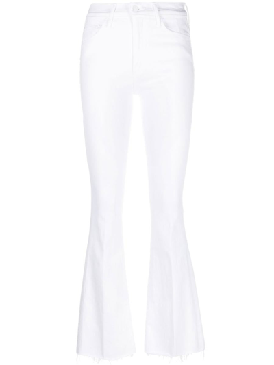 Shop Mother The Weekender Denim Jeans In White