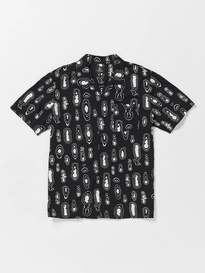 Shop Volcom Shaken Stirred Woven Short Sleeve Shirt - Black