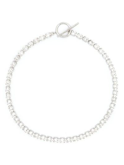 Shop Isabel Marant Necklace In Transparent Silver