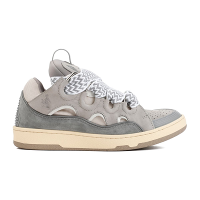 Shop Lanvin Curb Sneakers Shoes In Grey
