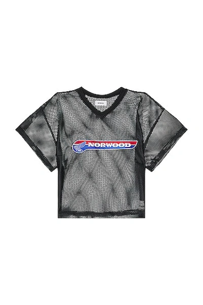 Shop Norwood Kiedis Cropped Football Jersey In Black