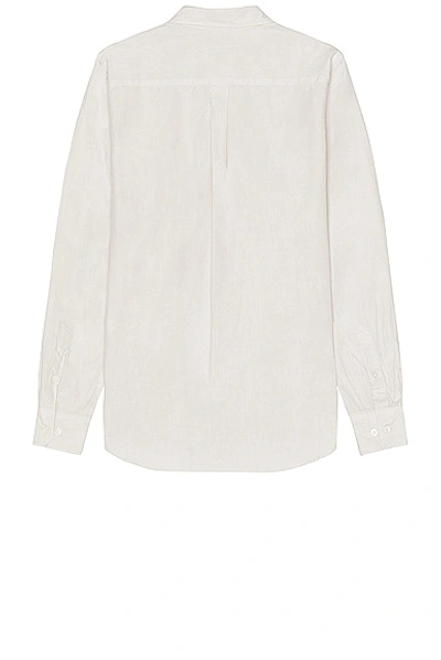 Shop Norse Projects Osvald Cotton Tencel Shirt In Marble White