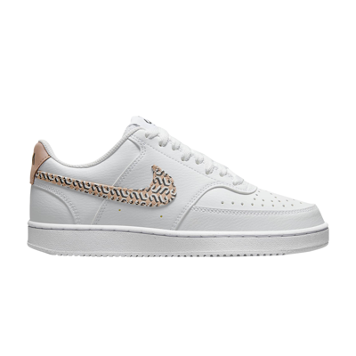 Pre-owned Nike Wmns Court Vision Low Next Nature 'united In Victory' In White