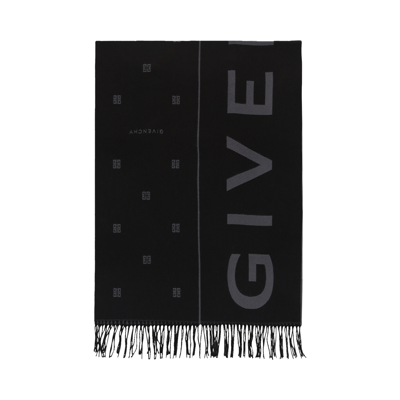 Pre-owned Givenchy Split 4g Scarf 'black/grey'