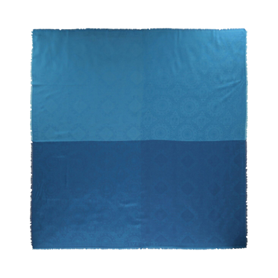 Pre-owned Givenchy Patchwork Woven Shawl 'blue'