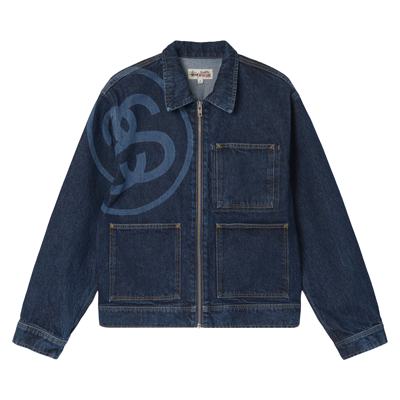 Pre-owned Stussy Ss-link Zip Work Jacket 