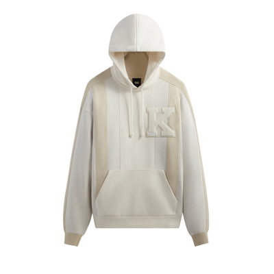 Pre-owned Kith Williams Iii Paneled Hoodie 'zephyr' In Cream