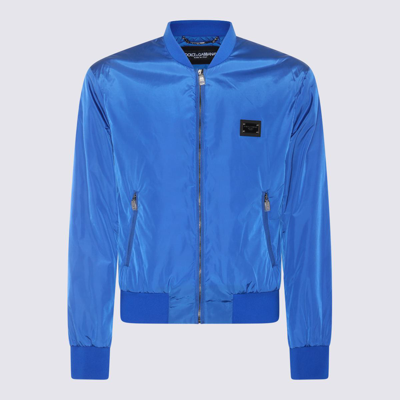 Shop Dolce & Gabbana Blue Casual Jacket