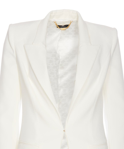 Shop Elisabetta Franchi Dresses In Bianco