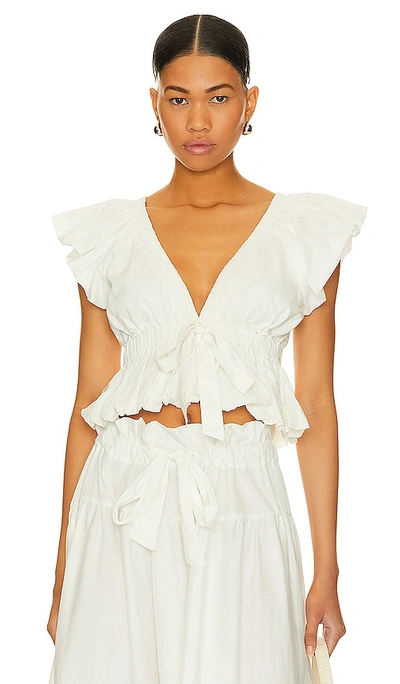Shop Free People Bring The Bubble Top In Ivory