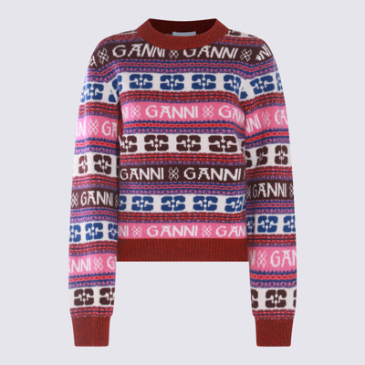 Shop Ganni Sweaters Multicolour