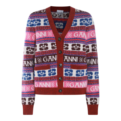 Shop Ganni Sweaters Multicolour