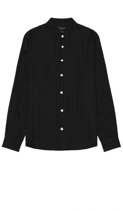 Shop Allsaints Auriga Shirt In Black
