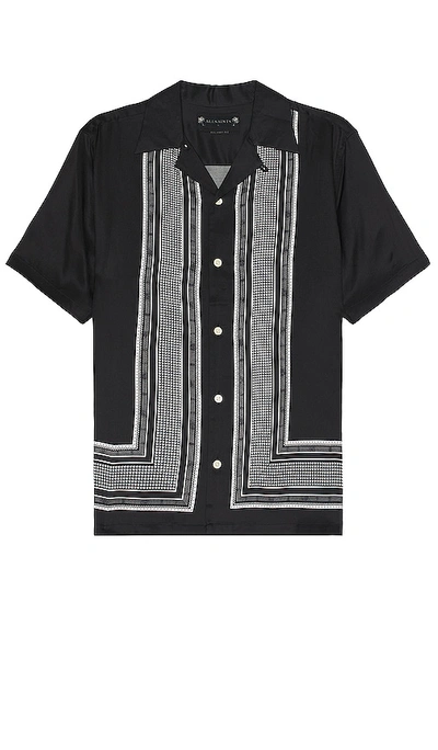 Shop Allsaints Orizabo Shirt In Black