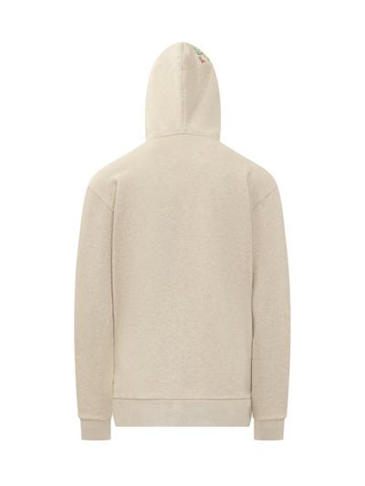 Shop Jw Anderson J.w. Anderson Embroidered Sweatshirt With Embroidery In Beige