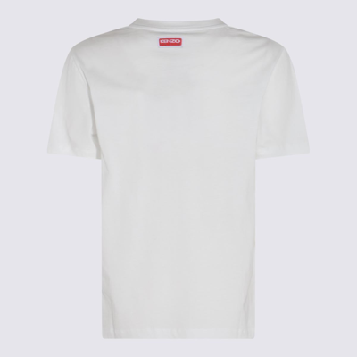 Shop Kenzo White Cotton T-shirt In Off-white