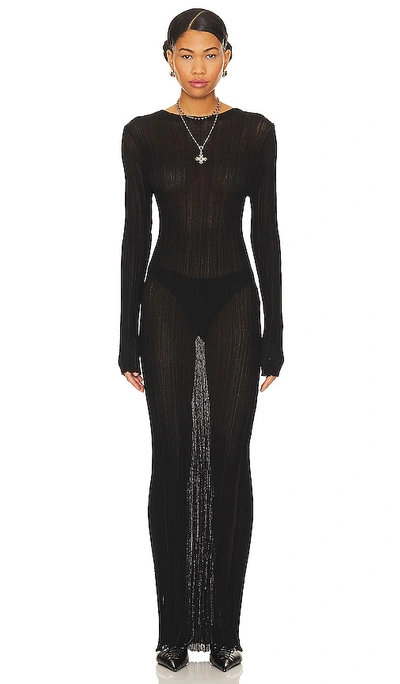 Shop Lioness Prophecy Maxi Dress In Black