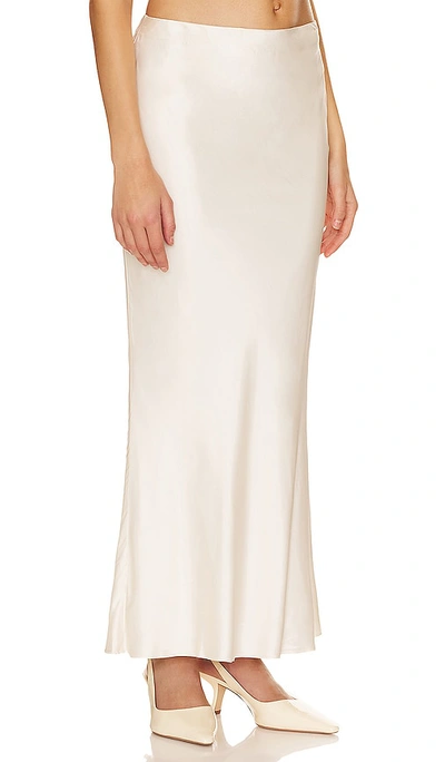 Shop Nbd Neveah Maxi Skirt In Ivory