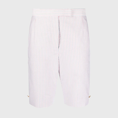 Shop Thom Browne Shorts Red