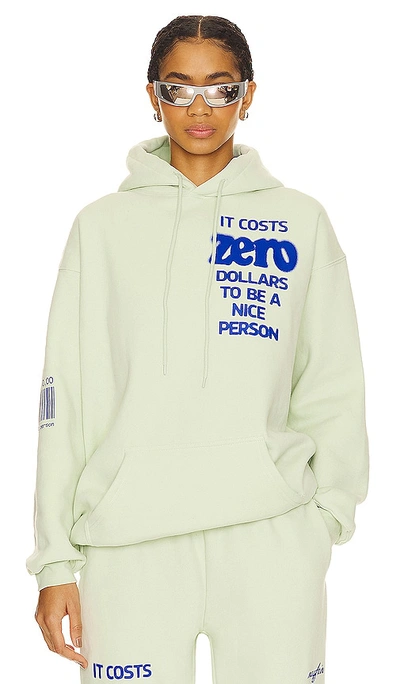 Shop The Mayfair Group It Costs $0.00 Hoodie In 海沫绿