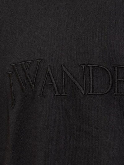 Shop Jw Anderson J.w. Anderson T-shirt With Embroidered Logo In Black