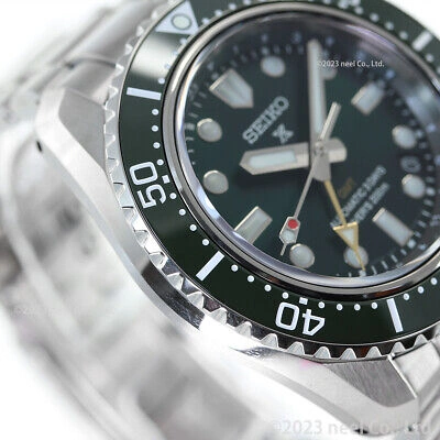 Pre-owned Seiko Prospex Sbej009 Green Diver Scuba Gmt 1968 Men's Watch In Box