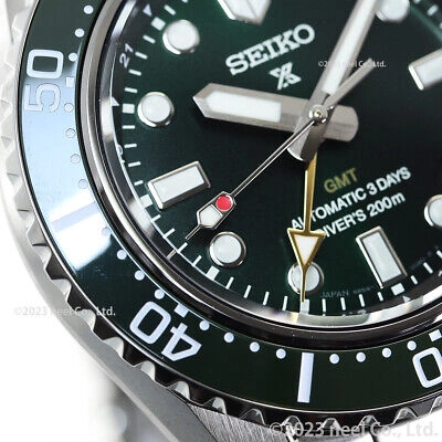 Pre-owned Seiko Prospex Sbej009 Green Diver Scuba Gmt 1968 Men's Watch In Box