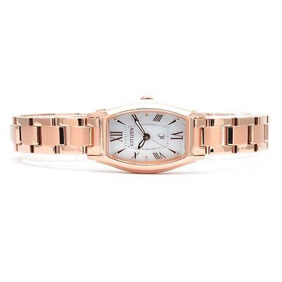 Pre-owned Citizen Xc Cross Sea Ew5543-54a Gold X Silver Eco-drive Women's Watch In Box