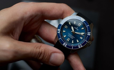 Pre-owned Ratio Sports X Automatic Diver's Blue Dial Rtx003 Men's Watch Silver Bezel Case