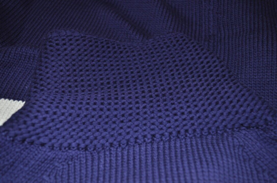 Pre-owned Jcrew J. Crew Lobster Sweater-jacket Full Zip Knit Indigo Blue Medium An602 '20 In Raw Indigo/blue With Purple Hue