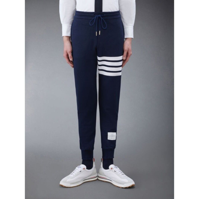 Pre-owned Thom Browne York Classic Sweatpant With Engineered 4bar In Classic Loop In Blue