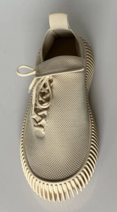 Pre-owned Bottega Veneta $920  Men's Tech Knit Cane Sugar Sneakers 12 Us (45 Eu) 690112
