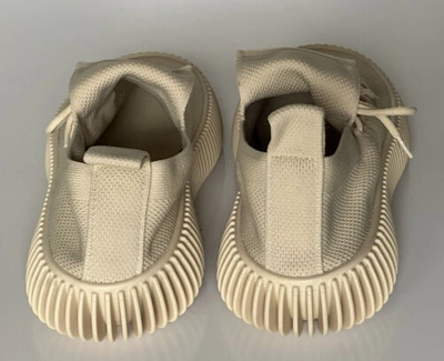 Pre-owned Bottega Veneta $920  Men's Tech Knit Cane Sugar Sneakers 12 Us (45 Eu) 690112