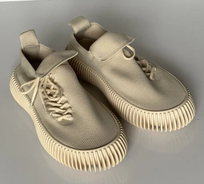 Pre-owned Bottega Veneta $920  Men's Tech Knit Cane Sugar Sneakers 12 Us (45 Eu) 690112