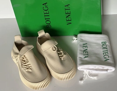 Pre-owned Bottega Veneta $920  Men's Tech Knit Cane Sugar Sneakers 12 Us (45 Eu) 690112