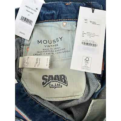 Pre-owned Moussy Vintage | Rhode High Rise Flared Leg Jeans | Size 27 In Blue