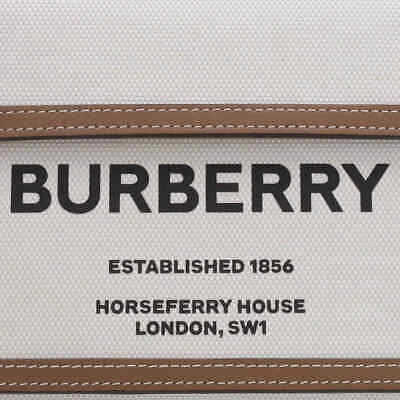 Pre-owned Burberry Mini Pocket Tote Bag 8039361 In Natural/malt Brown