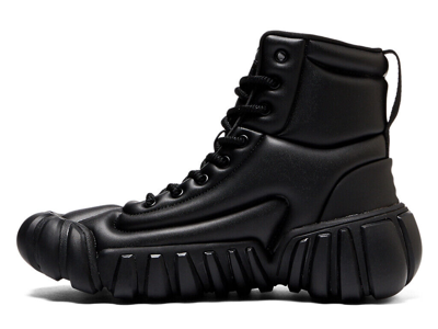 Pre-owned Onitsuka Tiger 1183c181.001 Black/black Dentigre Puff Boot Flytefoam Propel