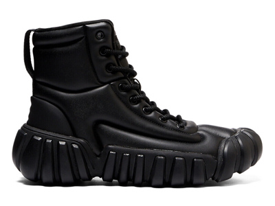 Pre-owned Onitsuka Tiger 1183c181.001 Black/black Dentigre Puff Boot Flytefoam Propel