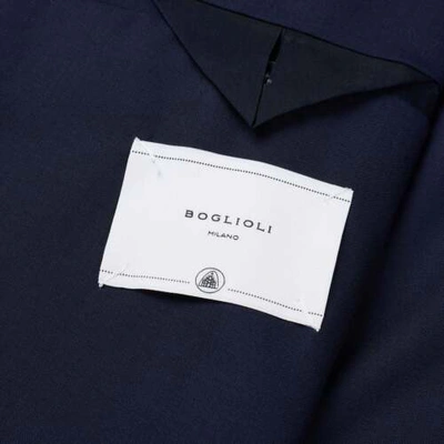 Pre-owned Boglioli Milano "k. Jacket" Navy Blue Virgin Wool Unlined Suit Slim Fit