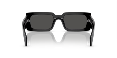 Pre-owned Prada Pr A07sf 1ab5so Black-dark Grey Lens Unisex Sunglasses 54mm Authentic In Gray