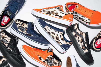Pre-owned Vans Vn0a5kyabma Supreme  Skate Leopard Half Cab 92 Black Animal Beige (men's)