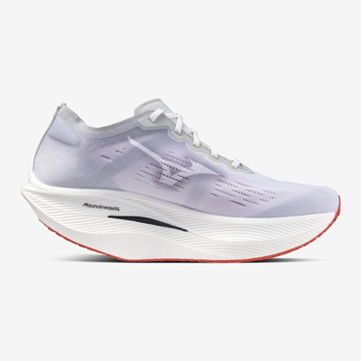 Pre-owned Mizuno Wave Rebellion Pro 2 U1gd2417 11 White Silver Red Width 2e Running Shoes In White, Silver, Red