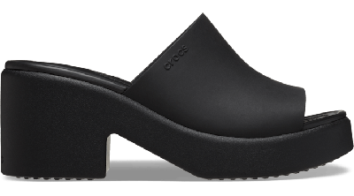 Crocs Women's Skyline Slide Sandals From Finish Line In Black/black