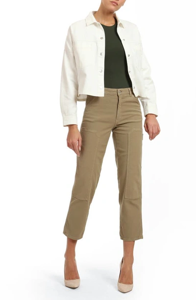 Mavi Jeans Luisa Luxe Twill Ankle Pants In Beige Luxe Twill