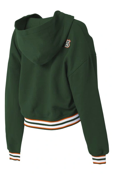Shop Wear By Erin Andrews University Lace-up Pullover Hoodie In University Of Miami