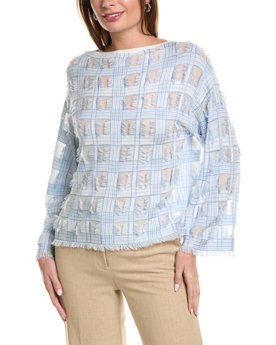 Lafayette 148 New York Bateau Neck Wool-blend Pullover