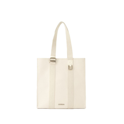 Shop Jacquemus Cuerda Shopper Bag -  - Cotton - Off White In Neutrals