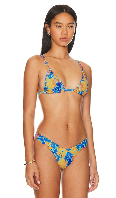 Shop Kulani Kinis Twin Strap Bikini Top In Azure